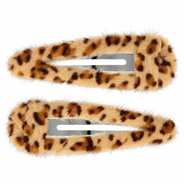 klikklak-haarspeldjes-7cm-panterprint-bruin-lichtbruin-van-Haarsoires Haarspeld Klikklak 7cm - Panterprint - Bruin Lichtbruin - 2 Stuks