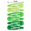 klikklak-haarspeldjes-groen-6stuks-van-Haarsoires Klikklak Haarspeldjes 5cm - Effen - Groen - 6 Stuks