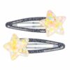 klikklak-haarspeldjes-ster-glitter-grijs-van-Haarsoires Haarspeld Klikklak 5cm - Ster - Glitter - Grijs - 2 Stuks