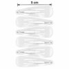 Klikklak Haarspeldjes 5cm - Effen - Wit - 6 Stuks