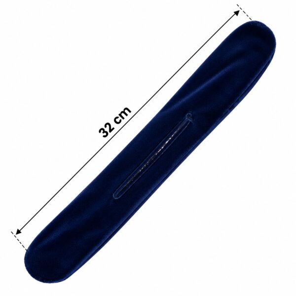 knotrolband-32cm-velvet-blauw-van-Haarsoires Knotrolband 32cm – Hulpmiddel voor Knot – Velvet – Blauw