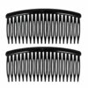 opsteekkammen-10cm-zwart-van-Haarsoires Opsteekkammen 10cm - Grove Tanden - Zwart - 2 Stuks