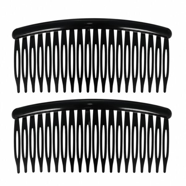opsteekkammen-10cm-zwart-van-Haarsoires Opsteekkammen 10cm - Grove Tanden - Zwart - 2 Stuks