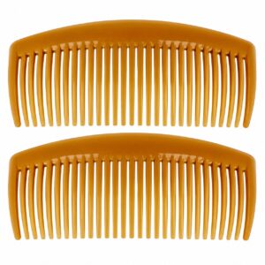 Opsteekkammen 11cm - Fijne Tanden - Bruin - 2 Stuks