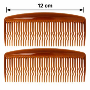 opsteekkammen-12cm-fijne-tanden-bruin-2stuks-van-Haarsoires Opsteekkammen 12cm - Fijne Tanden - Bruin - 2 Stuks