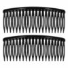 opsteekkammen-12cm-zwart-van-Haarsoires Opsteekkammen 12cm - Grove Tanden - Zwart - 2 Stuks