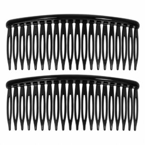 opsteekkammen-12cm-zwart-van-Haarsoires Opsteekkammen 12cm - Grove Tanden - Zwart - 2 Stuks