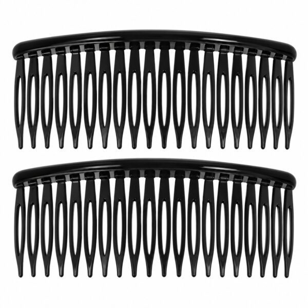 opsteekkammen-12cm-zwart-van-Haarsoires Opsteekkammen 12cm - Grove Tanden - Zwart - 2 Stuks