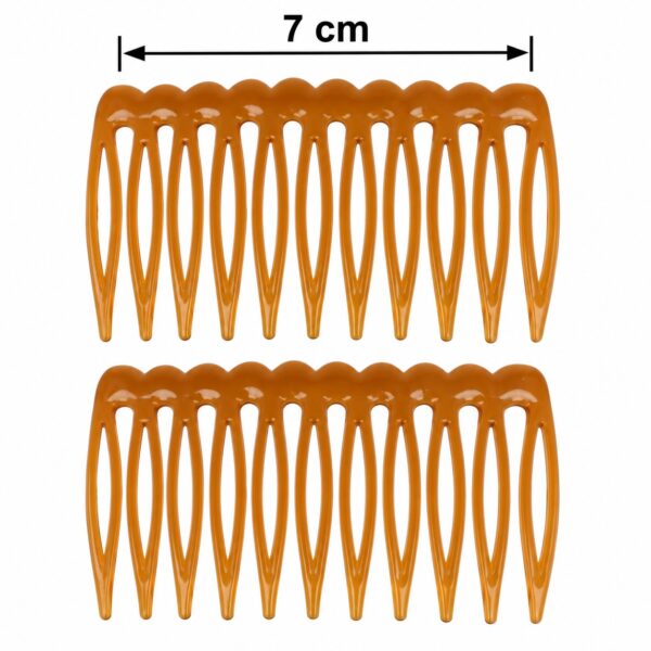 opsteekkammen-7cm-grove-tanden-bruin-2stuks-van-Haarsoires Opsteekkammen 7cm - Grove Tanden - Bruin - 2 Stuks