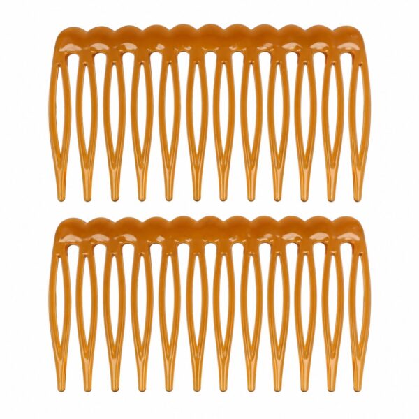 opsteekkammen-7cm-grove-tanden-bruin-van-Haarsoires Opsteekkammen 7cm - Grove Tanden - Bruin - 2 Stuks