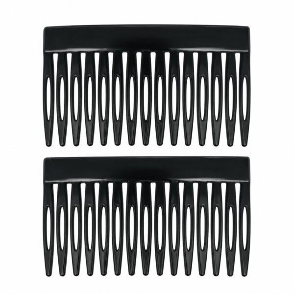 opsteekkammen-7cm-grove-tanden-zwart-van-Haarsoires Opsteekkammen 7cm - Grove Tanden - Zwart - 2 Stuks