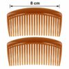 opsteekkammen-8cm-fijne-tanden-bruin-2stuks-van-Haarsoires Opsteekkammen 8cm - Fijne Tanden - Bruin - 2 Stuks