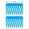 opsteekkammen-blauw-van-Haarsoires Opsteekkammen 4cm - Grove Tanden - Blauw - 2 Stuks