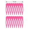 opsteekkammen-roze-van-Haarsoires Opsteekkammen 4cm - Grove Tanden - Roze - 2 Stuks