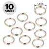 DIY Sleutelringen 1,5cm – Sleutelhangers – Metaal – Zilver – 10 Stuks