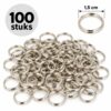 sleutelringen-1,5cm-zilver-100-stuks-van-Haarsoires DIY Sleutelringen 1,5cm – Sleutelhangers – Metaal – Zilver – 100 Stuks