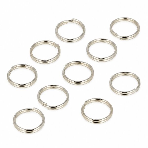 sleutelringen-1,5cm-zilver-set-van-Haarsoires DIY Sleutelringen 1,5cm – Sleutelhangers – Metaal – Zilver – 100 Stuks